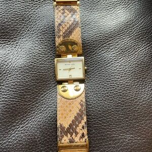 Michael Kors Gold and Tan Women's Watch